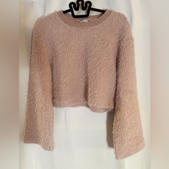 Zara Glitter Cropped Sweater Women’s Size S NWOT New MSRP $90 - Picture 8 of 8